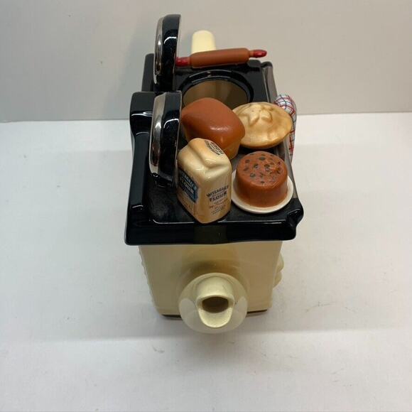 TEAPOTTERY BAKING DAY LARGE AGA STYLE TEAPOT CREAM (MISSING‎ LID) - Picture 3 of 8